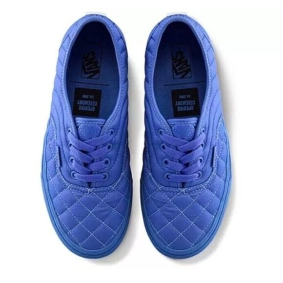 Vans Opening Ceremony Women Size 8 Authentic Quilted Baja Blue Gf 112025 - Picture 2 of 8
